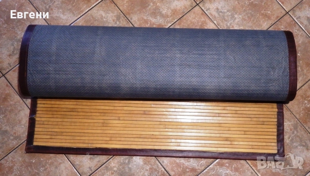 Килим 178 х 120 см. в стил „Рустик” от тънки бамбукови летвички, снимка 2 - Килими - 53029491