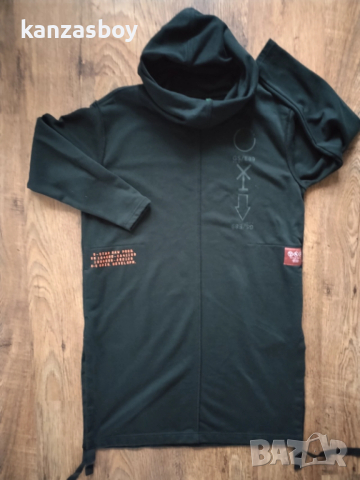 G-STAR long hoodie sweat dress - страхотна дамска рокля р-р XS, снимка 4 - Рокли - 52928123
