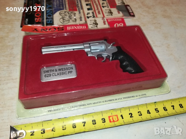 SMITH & WESSON-МЕТАЛЕН РЕВОЛВЕР ВНОС GERMANY 0709251057LCHERY, снимка 7 - Колекции - 51631049