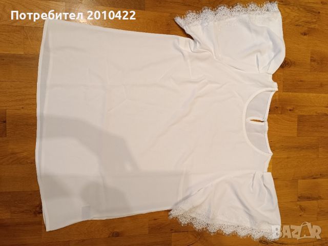 Нова бяла блуза, S (36), снимка 1 - Корсети, бюстиета, топове - 45919661