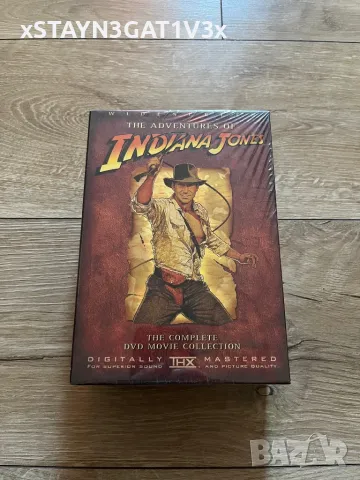 Indiana Jones - оригинална трилогия, двд колекция, нова - фабрично запечатана, снимка 1 - DVD филми - 48489313