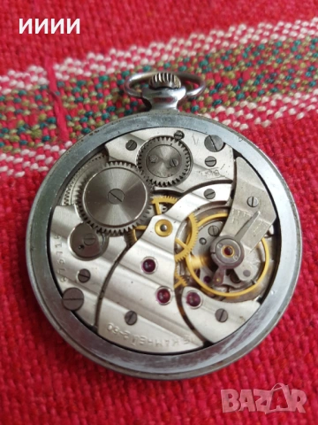 Джобен часовник Молния 15 камъка 2, снимка 3 - Антикварни и старинни предмети - 54269584