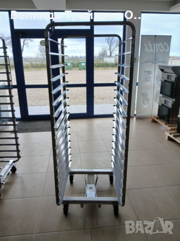 Чисто нови колички за ротационни печки MIWE, за тави 60х80см