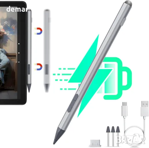 USI 2.0 Stylus Pen за таблет Amazon Fire Max 11, USI Chromebook Pen, с 4096 чувствителност, снимка 1 - Друга електроника - 49097203