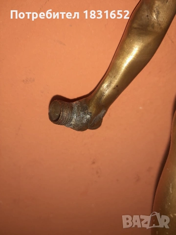 Стара бронзова фигура, снимка 8 - Статуетки - 54113954