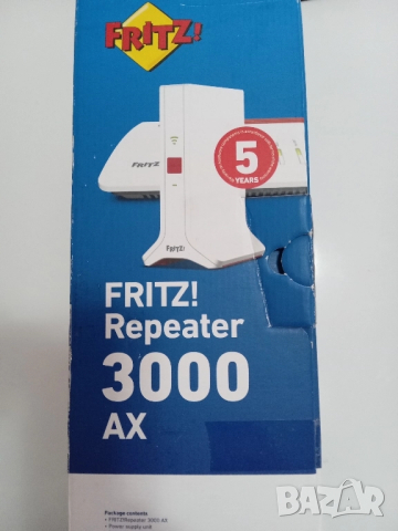 Нов AVM FRITZ!Repeater 3000 AX (Wi-Fi 6) - Трибандов Mesh, снимка 2 - Рутери - 52197834