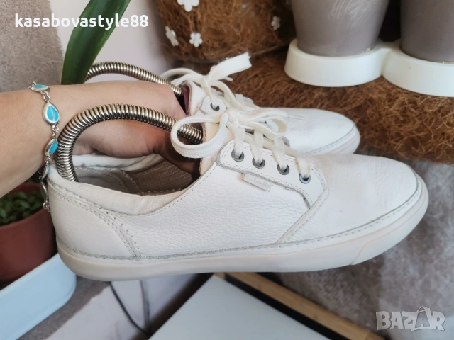 Бели обувки Clarks 42 н. Естествена кожа , снимка 12 - Дамски ежедневни обувки - 54148411