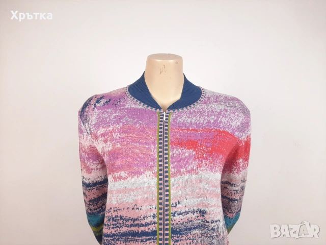 Ivko Knit Jacket - Оригинално плетено яке размер 38 / M, снимка 6 - Якета - 53086428