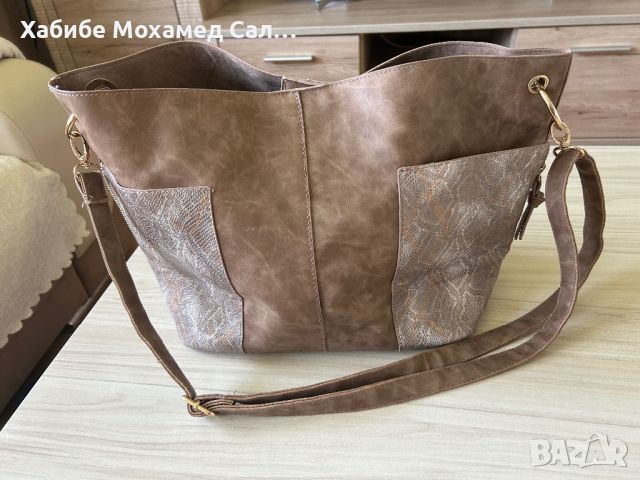Стилна кожена дамска чанта , снимка 2 - Чанти - 45859408