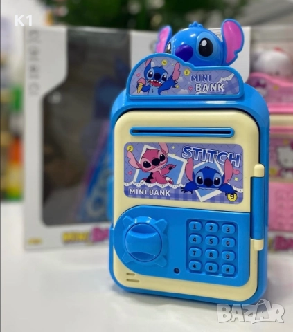 Детска касичка Лило и Стич сейф за банкноти и монети с 4-ри цифрен , снимка 2 - Образователни игри - 52590564