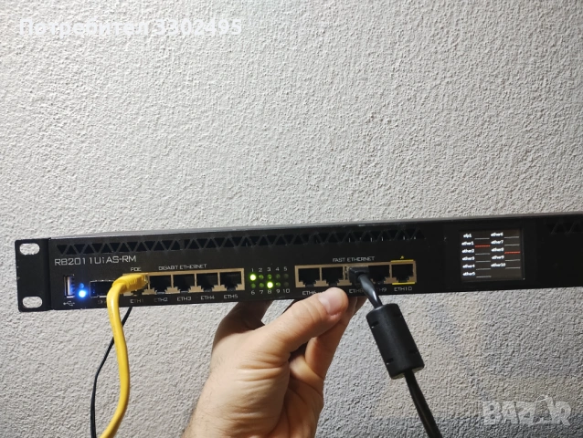 Mikrotik RB2011UiAS-RM рутер, снимка 4 - Рутери - 54037793