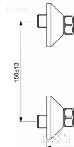 Душ система със смесител Vidima SevaTrio, снимка 3 - ВИК - 52949358