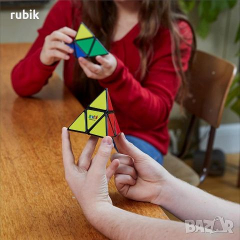 Оригинален магически пъзел Rubik's Pyramid 2x2x2 - С цветни пластини, снимка 10 - Игри и пъзели - 45822882