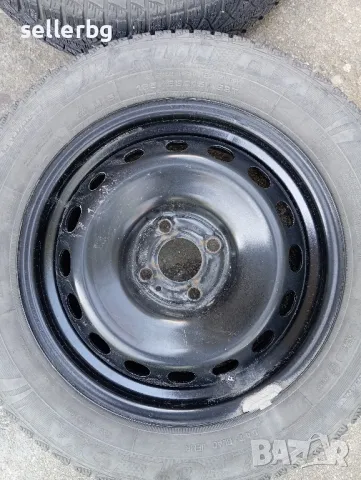 4 джанти с нови гуми за дачия рено нисан 4х100, ЦО 60.1 6Jx15, ET40, снимка 5 - Гуми и джанти - 50059862