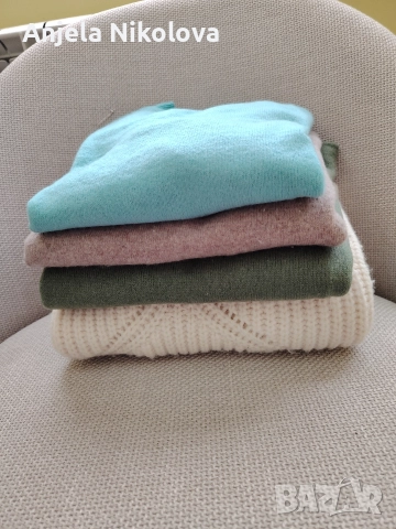 Пуловер, бял цвят, снимка 3 - Блузи с дълъг ръкав и пуловери - 52743773