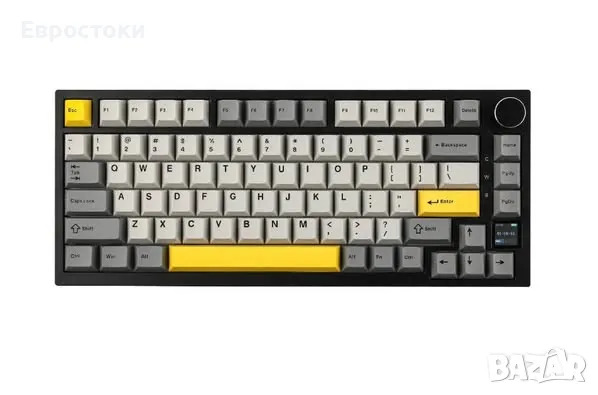 EPOMAKER + Ajazz AK820 Pro 75% механична игрална клавиатура монтирана на уплътнение, снимка 1 - Клавиатури и мишки - 48488960