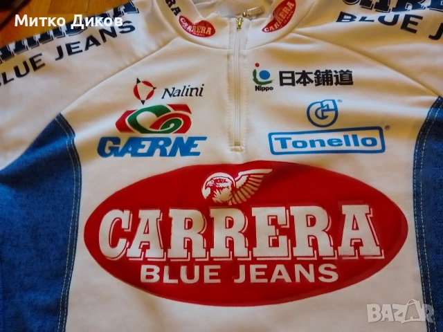 Nalini Carrera винтидж маркова колоездачна тениска размер М, снимка 9 - Велосипеди - 53697116
