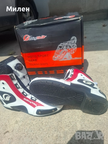 НОВИ Мото ботуши 44, снимка 7 - Мъжки ботуши - 51483618
