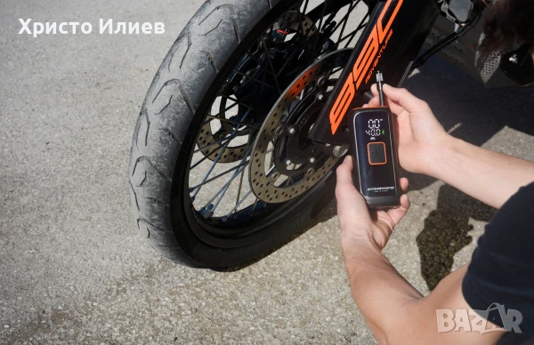 Мини Компресор air pump power bank преносим компресор 4000 mAh, снимка 6 - Аксесоари и консумативи - 53593777