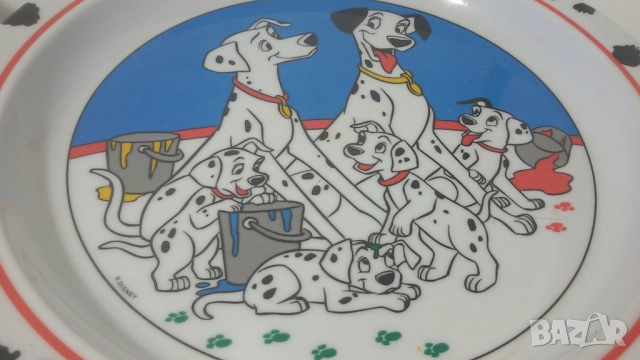 Чиния и купичка 101 Далматинци Дисни Cole & Mason меламин, снимка 5 - Колекции - 51689196