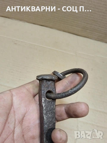 Старо Ръчно Ковано Колче Клинец 0.500кг. НОМЕР 156., снимка 4 - Антикварни и старинни предмети - 53940128