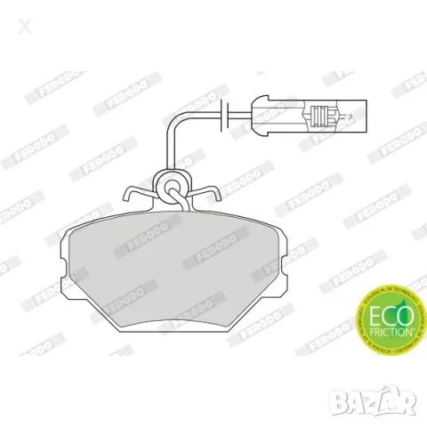 FERODO FSL524 НАКЛАДКИ ПРЕДНИ FIAT Tempra, Uno, Tipo / LANCIA Dedra 1985-1999 OE 5892330 OE 794079, снимка 1 - Части - 28401567