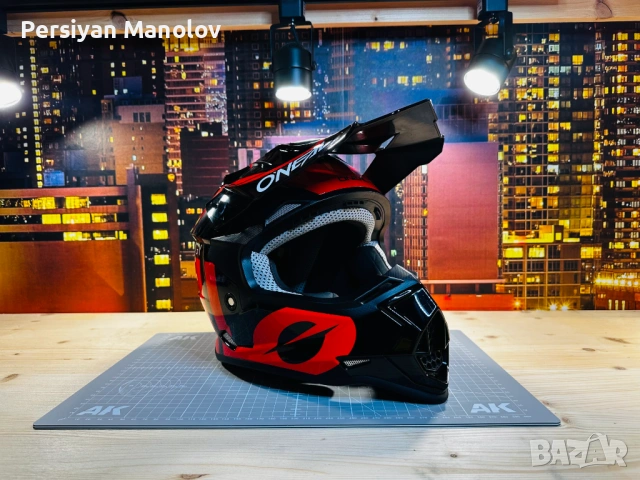 Детска мотокрос каска Oneal 2 Series Youth | Black/Orange | Размер L | 51-52 см, снимка 5 - Спортна екипировка - 54167608