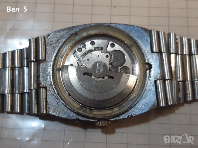 Мъжки часовник СЛАВА автомат , работи, снимка 4 - Антикварни и старинни предмети - 53330302