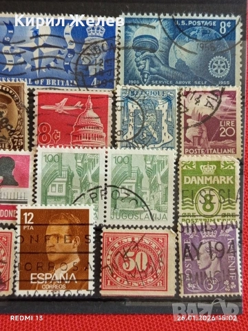 Стари пощенски марки от цял свят смесени ДАНИЯ, ШВЕЦИЯ, ИСПАНИЯ за КОЛЕКЦИЯ 51612, снимка 3 - Филателия - 53231848