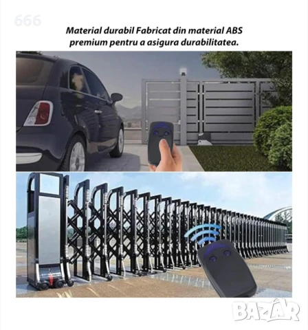 Дистанционно за гаражна врата Nice Flor-s, гараж за автоматизация на врати, 2 бутона,, снимка 4 - Дистанционни - 51360225