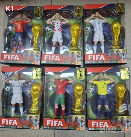 Фигурки футболисти Fifa 2026 Меси/Роналдо/Ламин Ямал/Неймар Messi Ronaldo/Neymar/Haaland