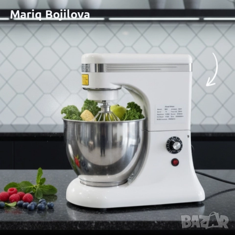 Планетарен миксер ST-BH7 – 7L професионален помощник в кухнята, снимка 3 - Миксери - 51820582