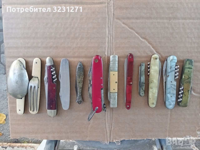Лот 8 +2 Стари Колекционески Джобни Ножчета.