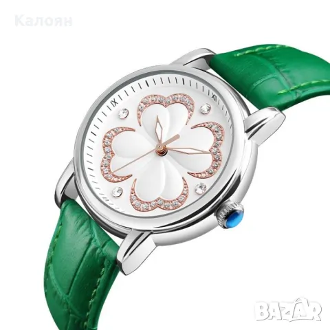 Дамски часовник Skmei 9159 със зелена каишка, снимка 4 - Дамски - 49688564