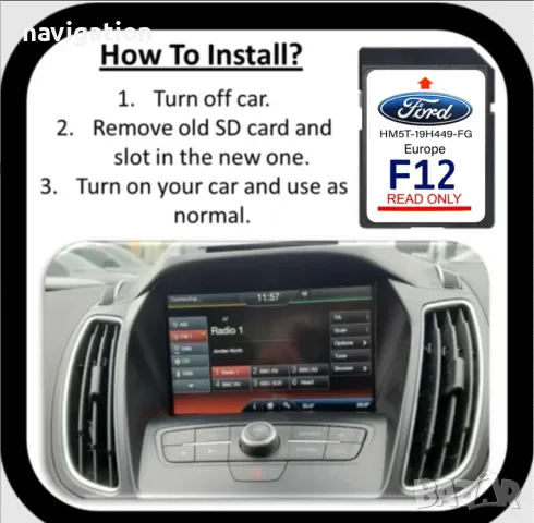 🚘🚘🚘 🇧🇬 2024 FORD F12 SD card навигация ъпдейт Lincoln Sync2 Форд EU USA C-Max,Edge,F-150,Focus, снимка 14 - Аксесоари и консумативи - 29556351