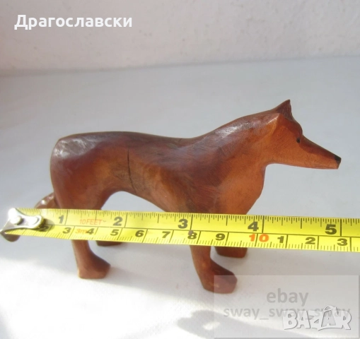 Дървени: мечка. куче, дакел, антилопа, животно дървена фигура пластика дърворезба, снимка 15 - Декорация за дома - 28880054