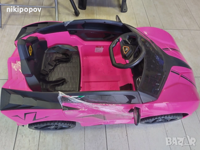 X Акумулаторна кола CORDOBA розова, снимка 2 - Детски велосипеди, триколки и коли - 53569563