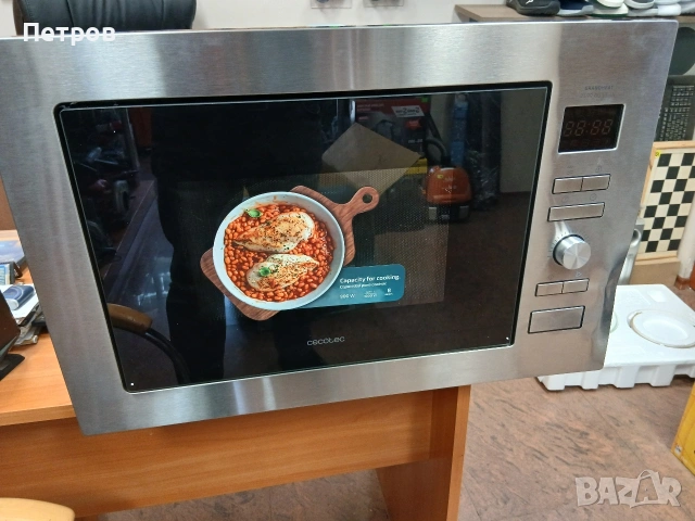 Микровълнова фурна за вграждане CECOTEC mod.2590 25L 900W GRILL 1000W, снимка 5 - Микровълнови - 54191681