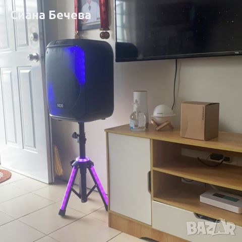 Bluetooh Karaoke Speaker NDR 102B - Красив LED високоговорител със 7 режима; 2 години гаранция, снимка 1 - Други стоки за дома - 45782546