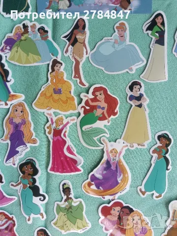 Стикери Дисни принцеси, 50 броя , снимка 4 - Игри и пъзели - 50332941