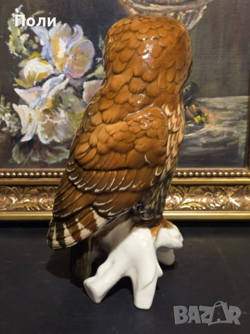 Порцеланова сова, Karl Ens, Turingen, снимка 5 - Антикварни и старинни предмети - 54219061