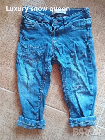 дънки Зара 6м-18м , снимка 2 - Бебешки дънки - 50559954