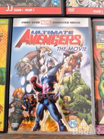 Marvel Animated Марвел Анимации DVD филми Spider-Man, Avengers Thor Captain America, снимка 8 - DVD филми - 45698837