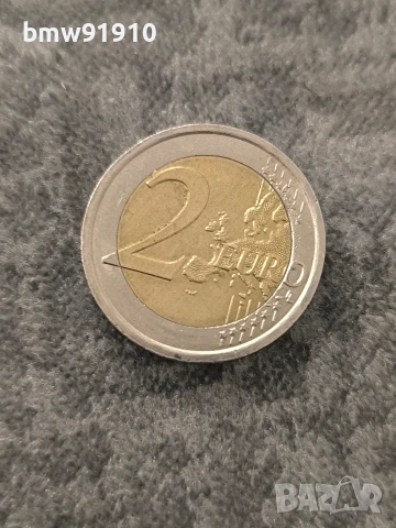 Италия конституцията 2 евро, снимка 2 - Нумизматика и бонистика - 53865867