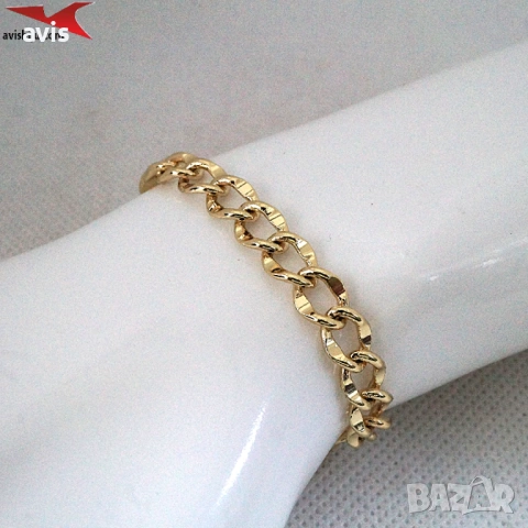 Гривна с 14К златно покритие 234861, снимка 4 - Гривни - 53641901