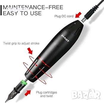 Dragonhawk Mast Pen Ротационна машина за татуировки, снимка 2 - Други инструменти - 46432335