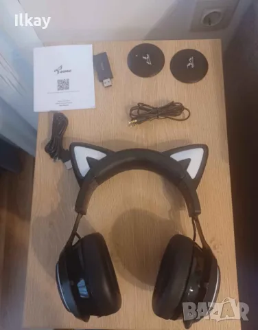 Геймърски слушалки SOMIC Cat Ear, снимка 2 - Bluetooth слушалки - 47992187