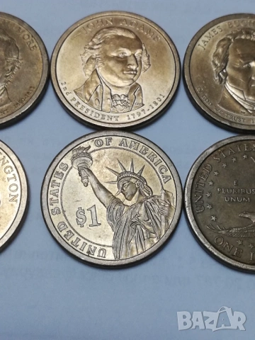 монети от 1 долар президенти, снимка 8 - Нумизматика и бонистика - 53938201
