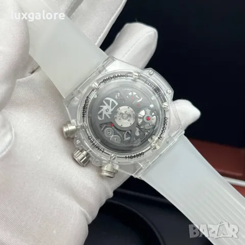 Мъжки часовник Hublot Big Bang Unico Transparent с кварцов механизъм, снимка 6 - Мъжки - 44174581