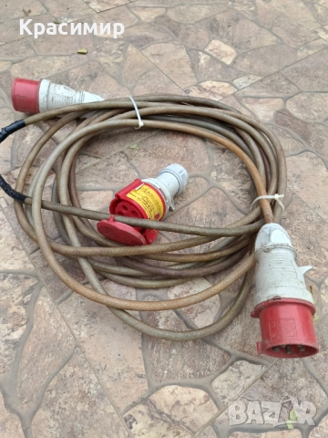 Трифазен кабел с метална оплетка - 12 м. , снимка 2 - Други инструменти - 51747373